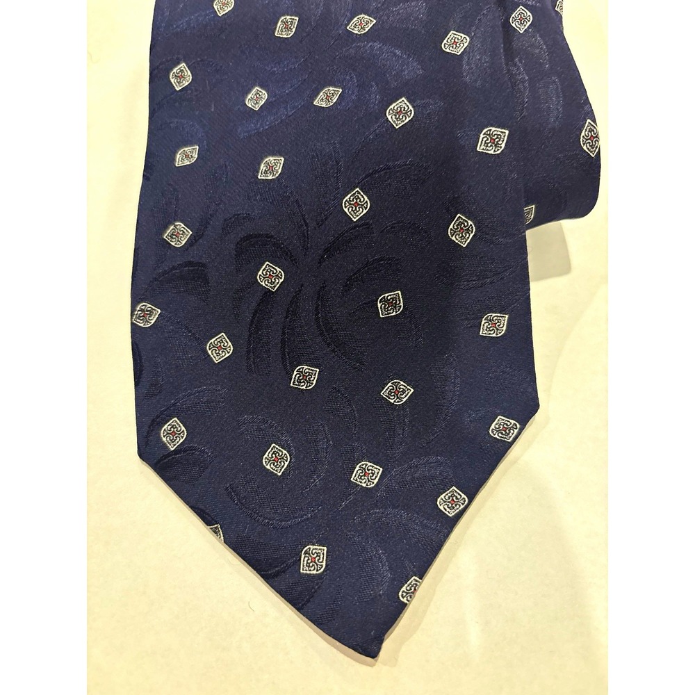 Vintage Stefano Ricci for Saks Fifth Avenue 100% Silk Tie – Made in Italy Navy